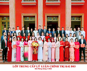 Trường Chính trị Tô Hiệu tổ chức Lễ bế giảng lớp Trung cấp lý luận chính trị, hệ không tập trung, K42 B03